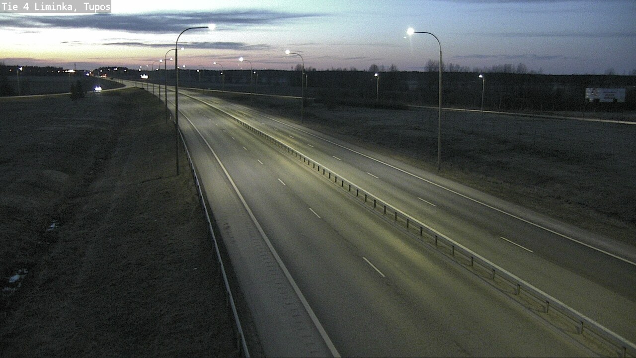 Weather Camera Image Väg 4 Limingo, Tupos, Liminka, Pohjois-Pohjanmaa
