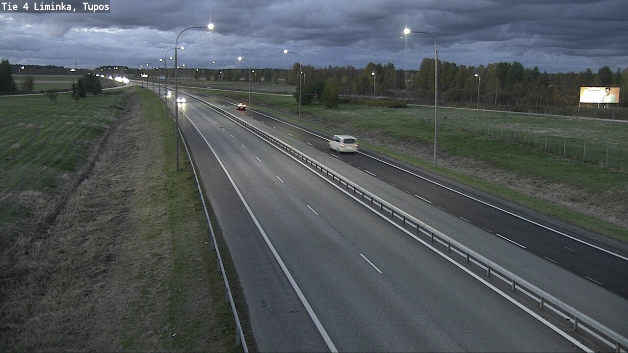 Weather Camera Image Väg 4 Limingo, Tupos, Liminka, Pohjois-Pohjanmaa