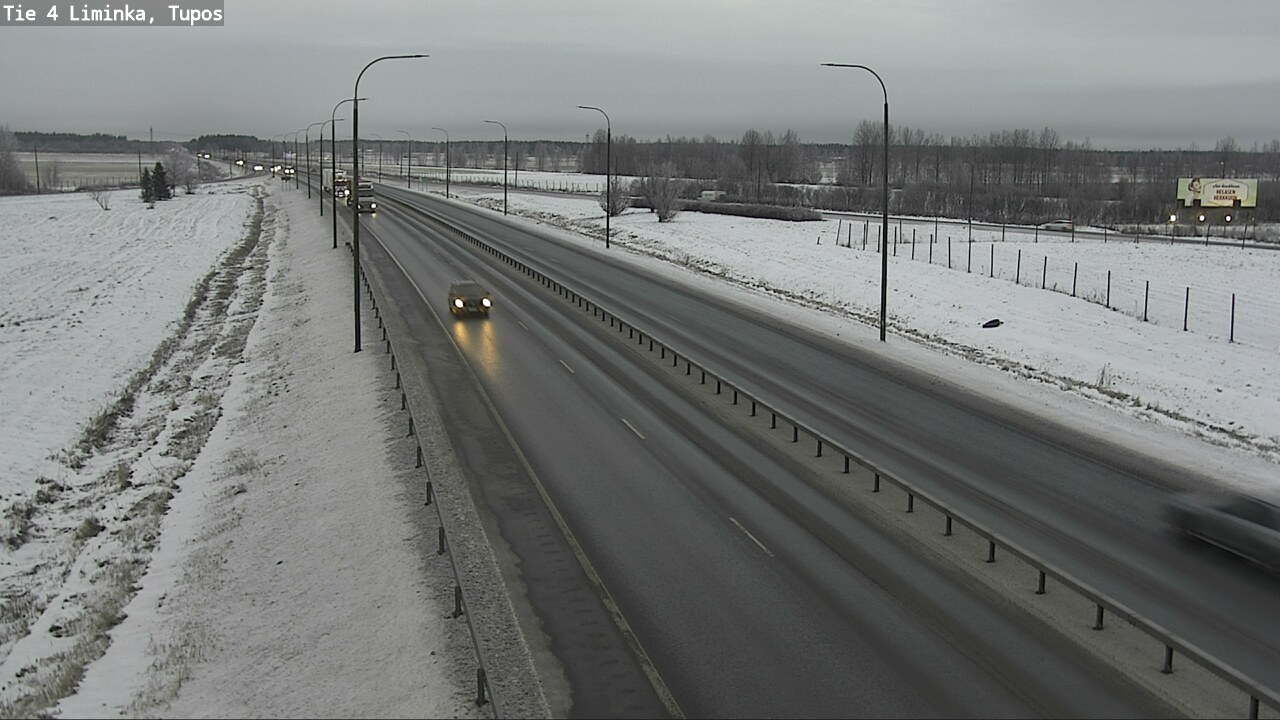 Weather Camera Image Road 4 Liminka, Tupos, Liminka, Pohjois-Pohjanmaa