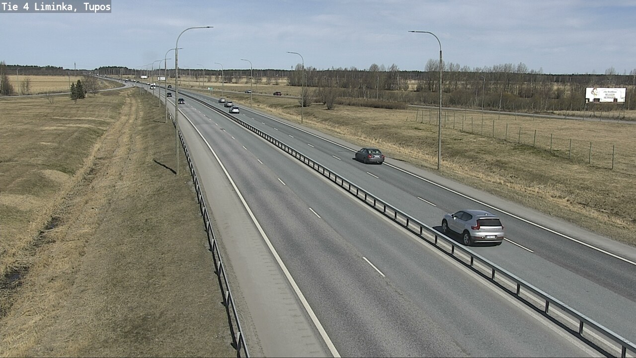 Weather Camera Image Väg 4 Limingo, Tupos, Liminka, Pohjois-Pohjanmaa