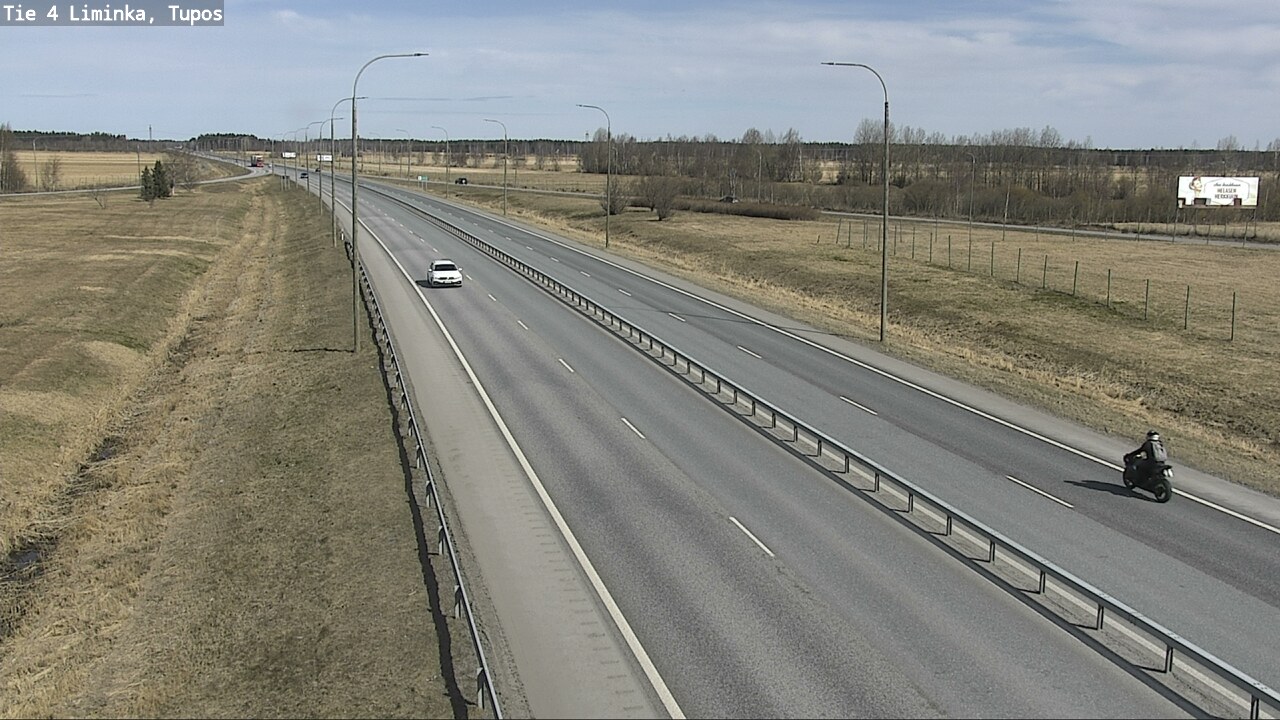 Weather Camera Image Väg 4 Limingo, Tupos, Liminka, Pohjois-Pohjanmaa