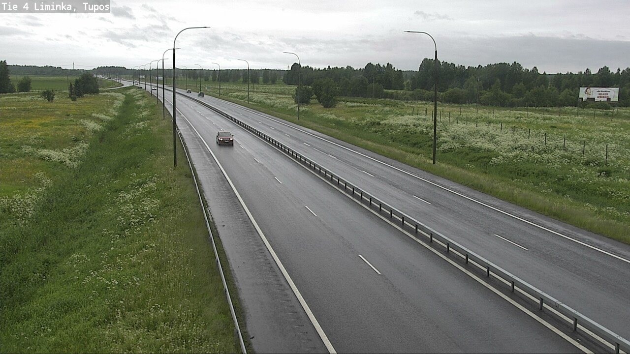Weather Camera Image Väg 4 Limingo, Tupos, Liminka, Pohjois-Pohjanmaa