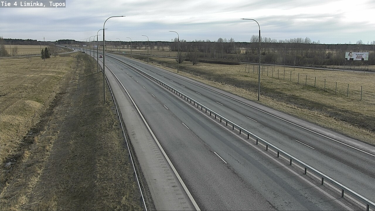 Weather Camera Image Väg 4 Limingo, Tupos, Liminka, Pohjois-Pohjanmaa