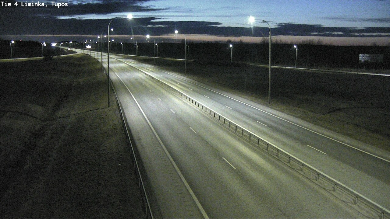 Weather Camera Image Väg 4 Limingo, Tupos, Liminka, Pohjois-Pohjanmaa