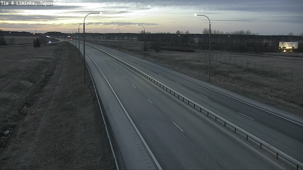 Weather Camera Image Väg 4 Limingo, Tupos, Liminka, Pohjois-Pohjanmaa