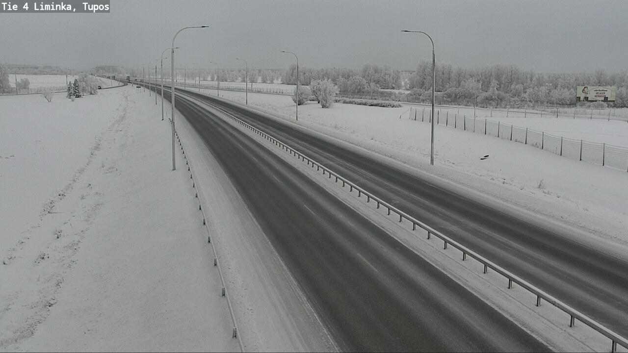 Weather Camera Image Road 4 Liminka, Tupos, Liminka, Pohjois-Pohjanmaa