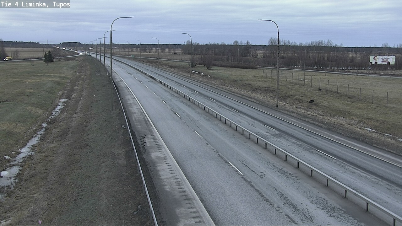 Weather Camera Image Väg 4 Limingo, Tupos, Liminka, Pohjois-Pohjanmaa