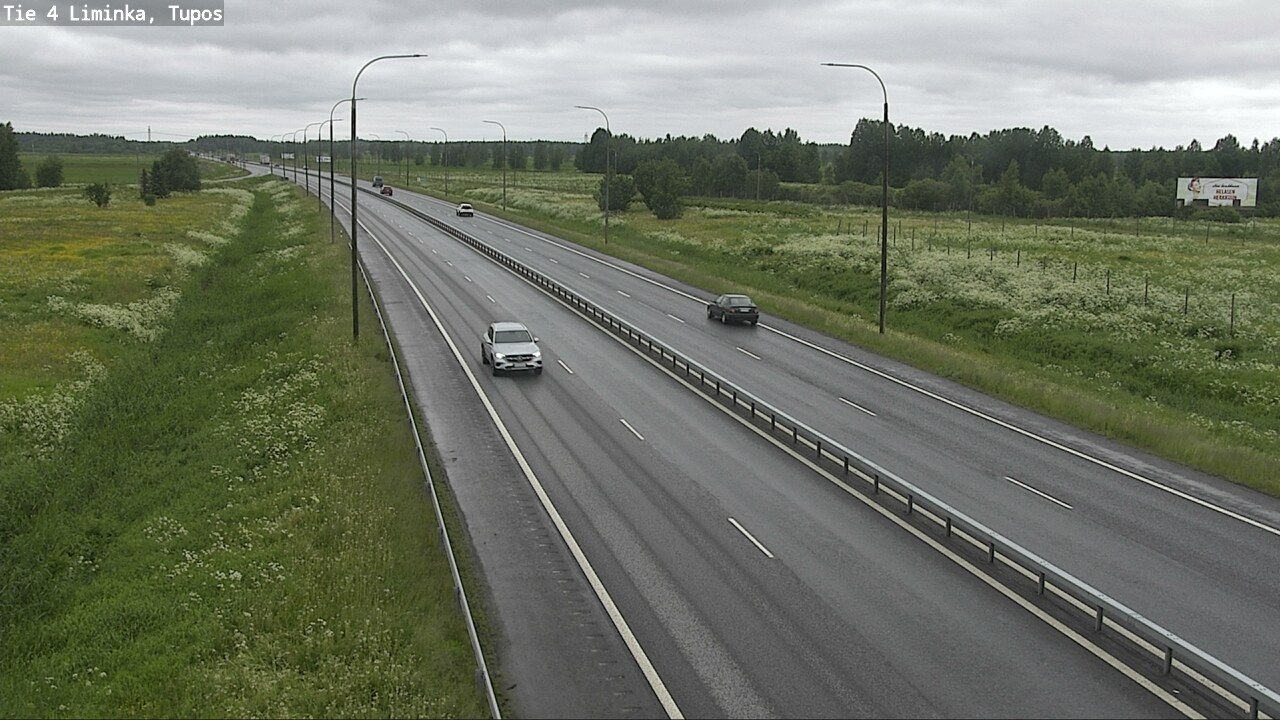 Weather Camera Image Väg 4 Limingo, Tupos, Liminka, Pohjois-Pohjanmaa