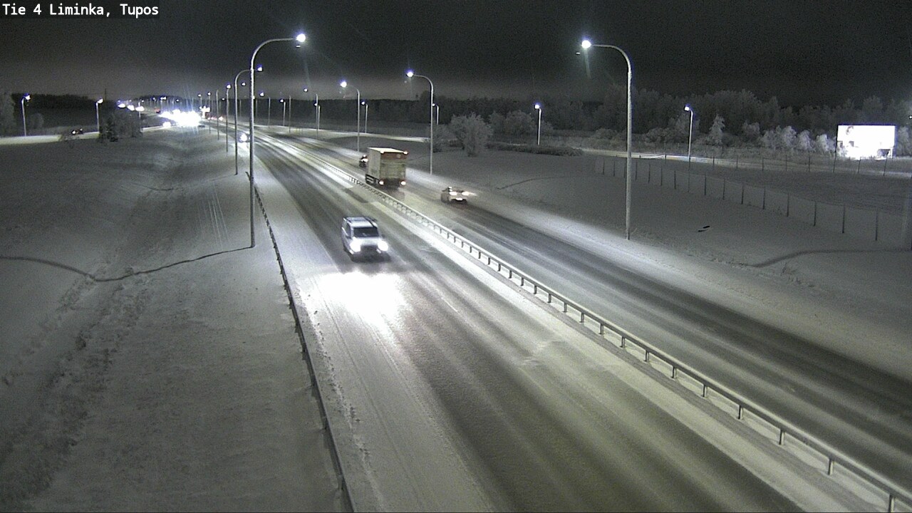 Weather Camera Image Road 4 Liminka, Tupos, Liminka, Pohjois-Pohjanmaa