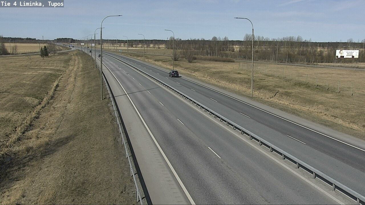 Weather Camera Image Väg 4 Limingo, Tupos, Liminka, Pohjois-Pohjanmaa