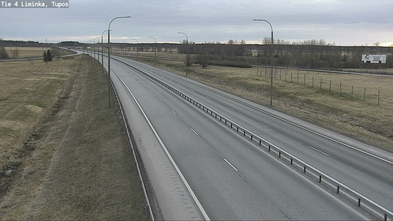 Kelikamerat Kuva Tie 4 Liminka, Tupos, Liminka, Pohjois-Pohjanmaa