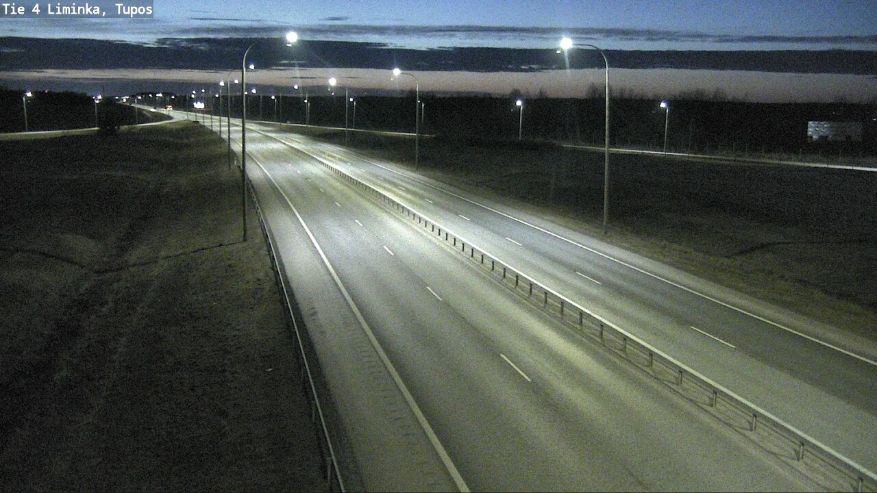 Weather Camera Image Väg 4 Limingo, Tupos, Liminka, Pohjois-Pohjanmaa