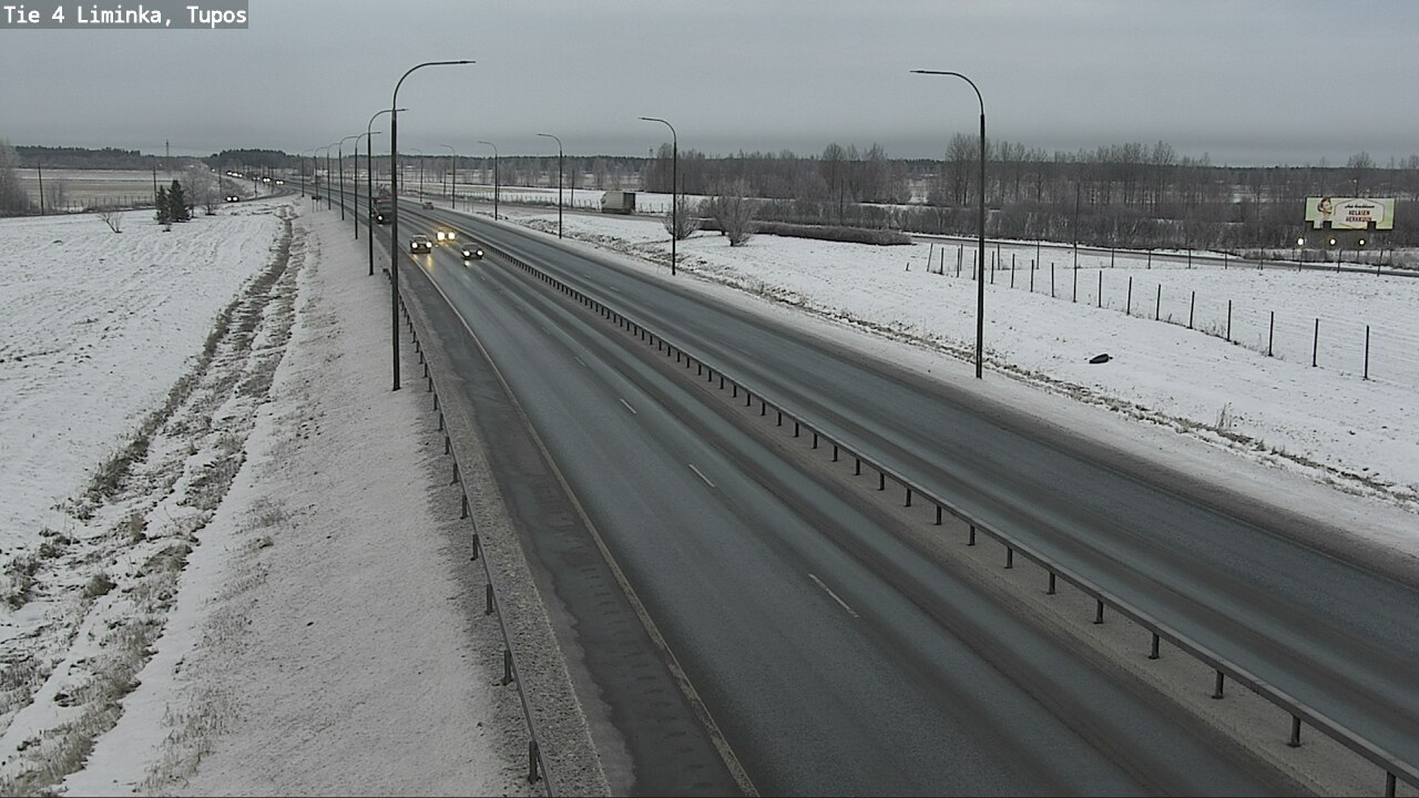 Weather Camera Image Road 4 Liminka, Tupos, Liminka, Pohjois-Pohjanmaa