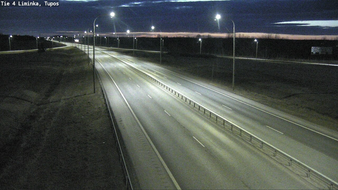 Weather Camera Image Road 4 Liminka, Tupos, Liminka, Pohjois-Pohjanmaa