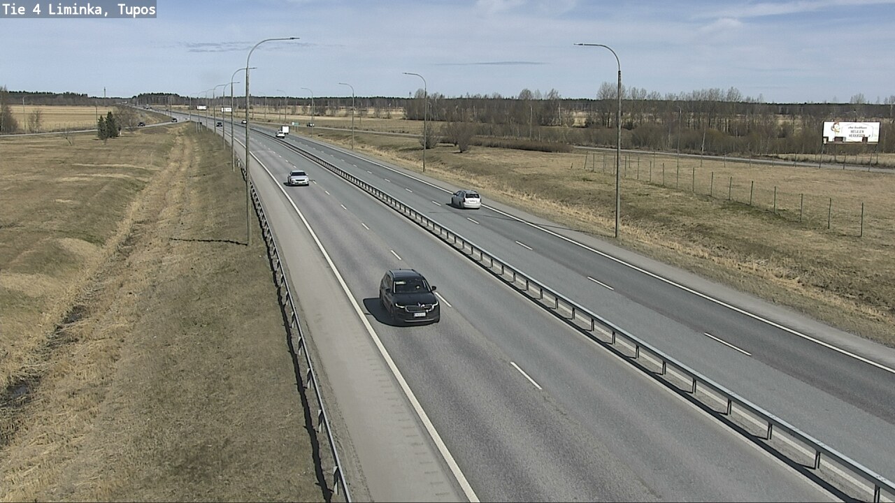 Weather Camera Image Väg 4 Limingo, Tupos, Liminka, Pohjois-Pohjanmaa