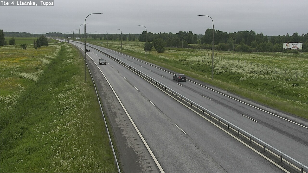 Kelikamerat Kuva Tie 4 Liminka, Tupos, Liminka, Pohjois-Pohjanmaa