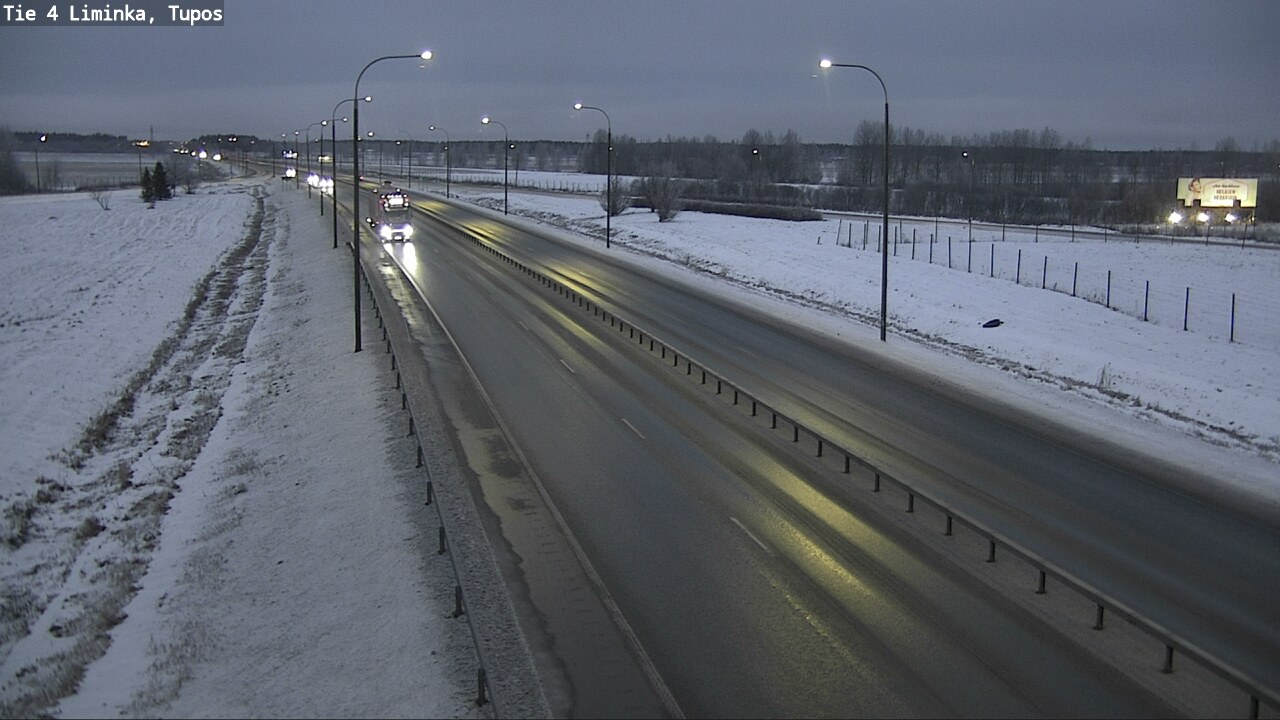 Weather Camera Image Road 4 Liminka, Tupos, Liminka, Pohjois-Pohjanmaa