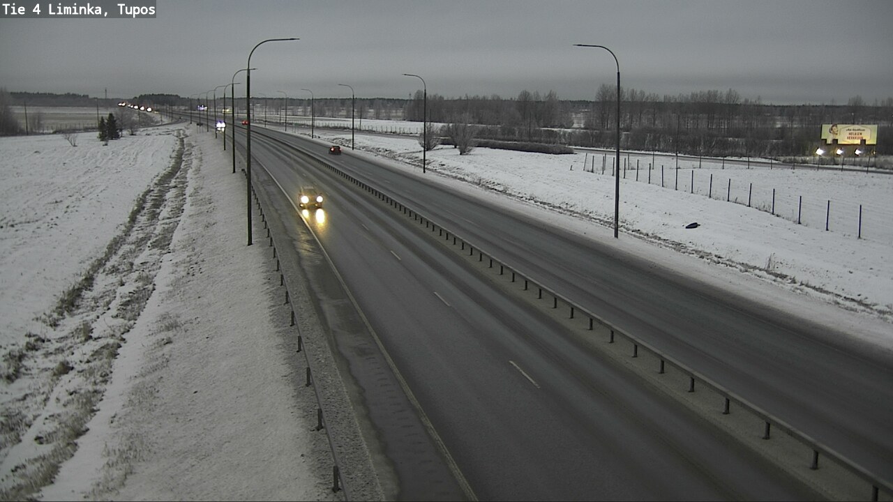 Weather Camera Image Road 4 Liminka, Tupos, Liminka, Pohjois-Pohjanmaa