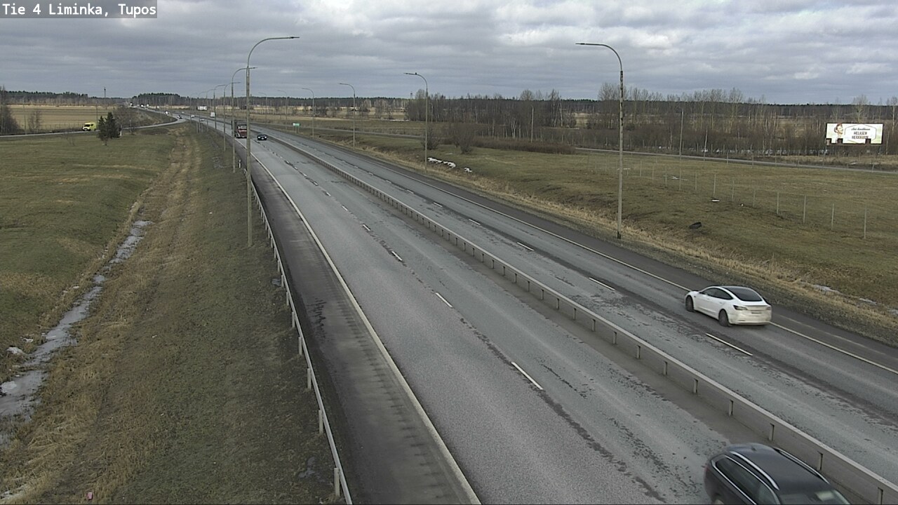 Weather Camera Image Road 4 Liminka, Tupos, Liminka, Pohjois-Pohjanmaa