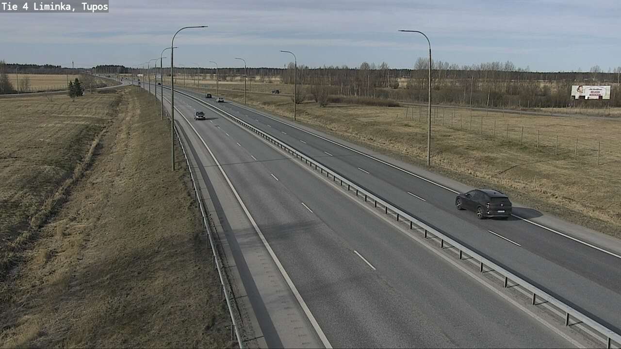 Weather Camera Image Väg 4 Limingo, Tupos, Liminka, Pohjois-Pohjanmaa