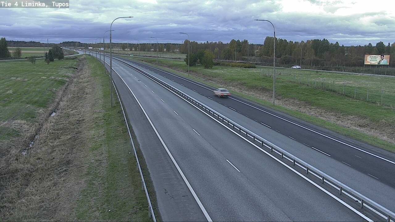 Weather Camera Image Väg 4 Limingo, Tupos, Liminka, Pohjois-Pohjanmaa