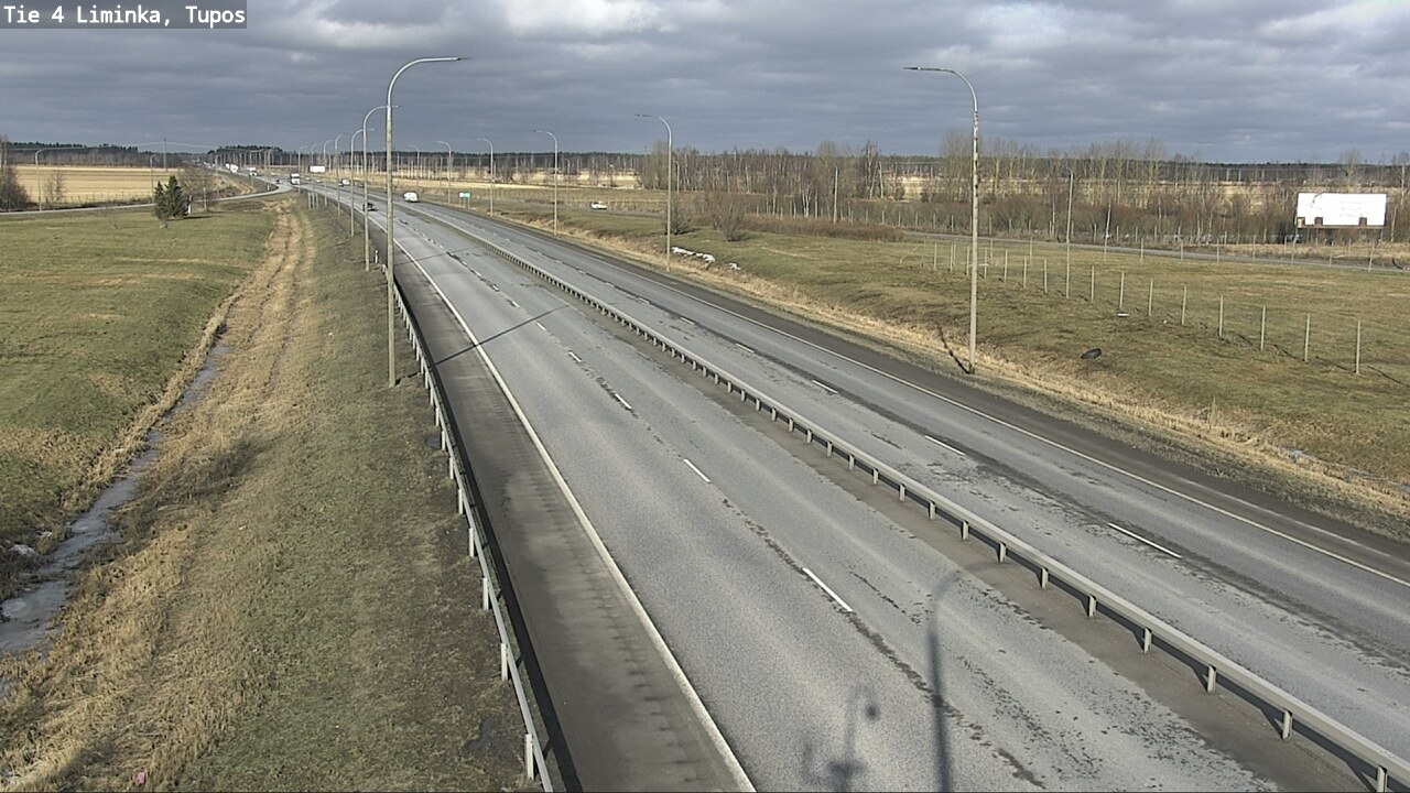Weather Camera Image Road 4 Liminka, Tupos, Liminka, Pohjois-Pohjanmaa