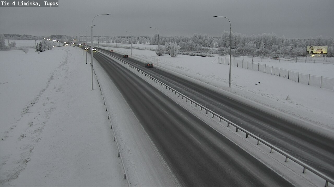 Weather Camera Image Road 4 Liminka, Tupos, Liminka, Pohjois-Pohjanmaa