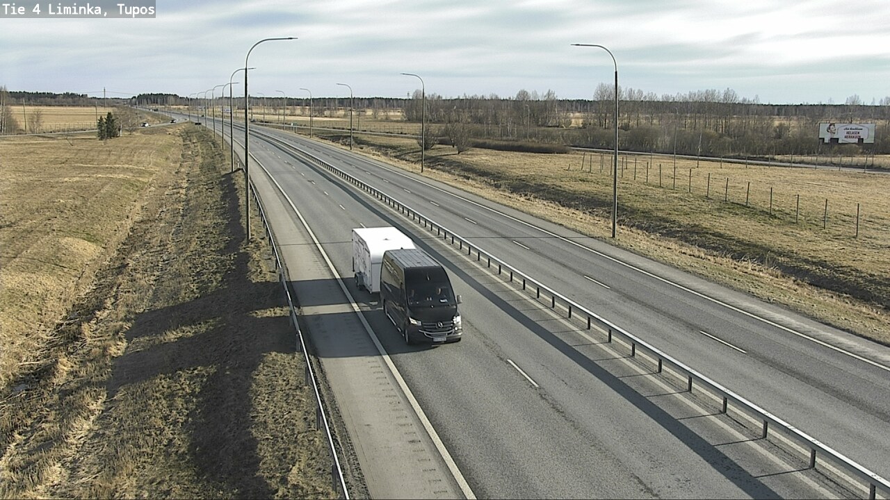 Weather Camera Image Väg 4 Limingo, Tupos, Liminka, Pohjois-Pohjanmaa