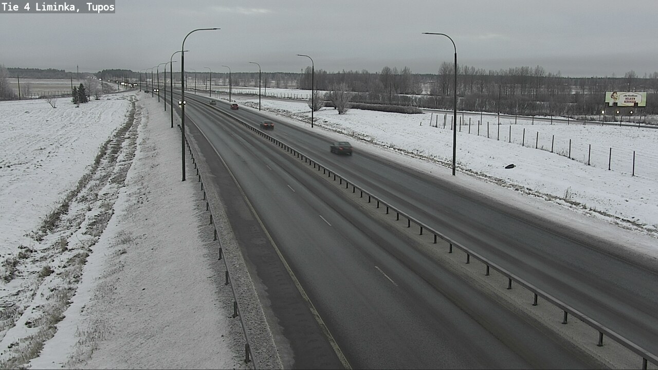 Weather Camera Image Road 4 Liminka, Tupos, Liminka, Pohjois-Pohjanmaa