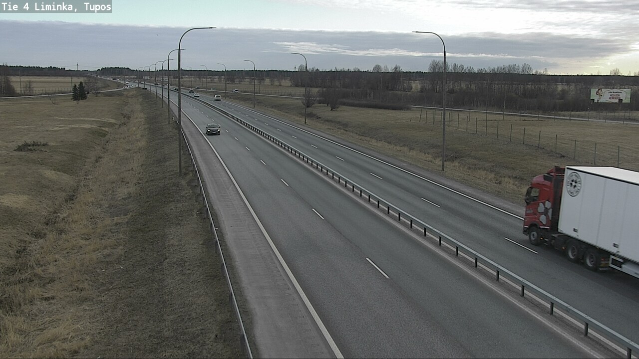 Weather Camera Image Väg 4 Limingo, Tupos, Liminka, Pohjois-Pohjanmaa