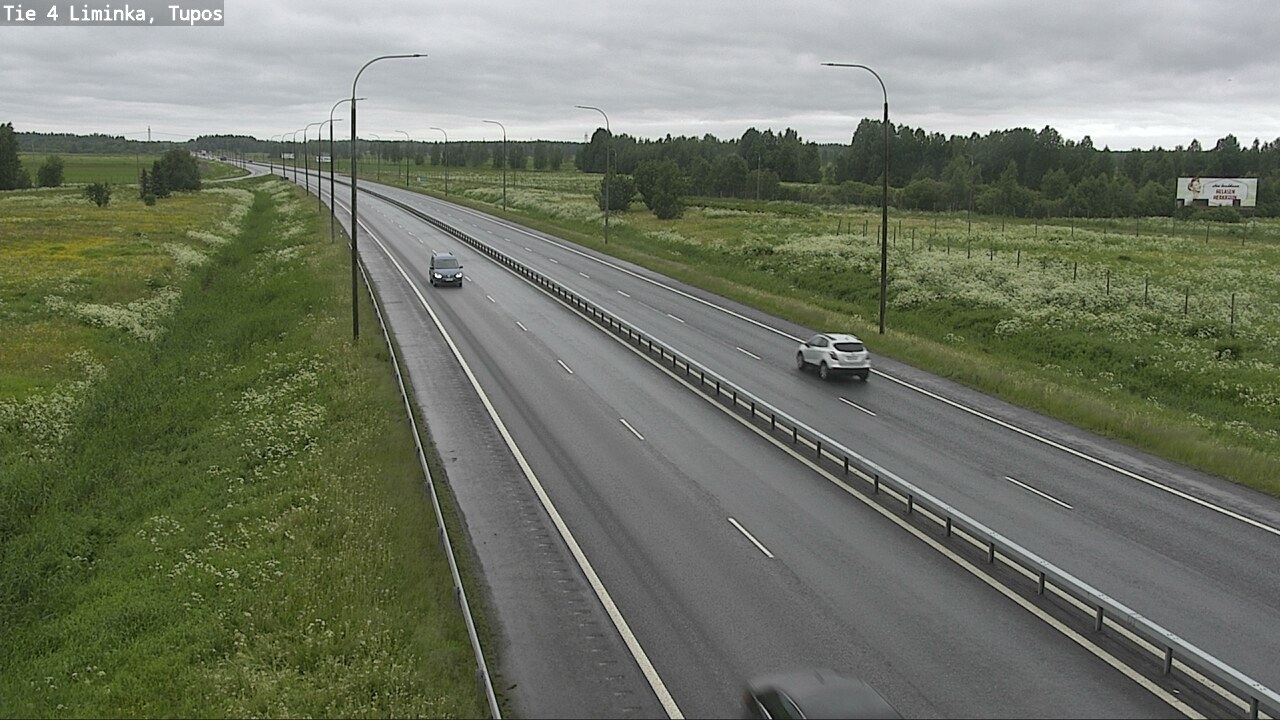 Weather Camera Image Väg 4 Limingo, Tupos, Liminka, Pohjois-Pohjanmaa