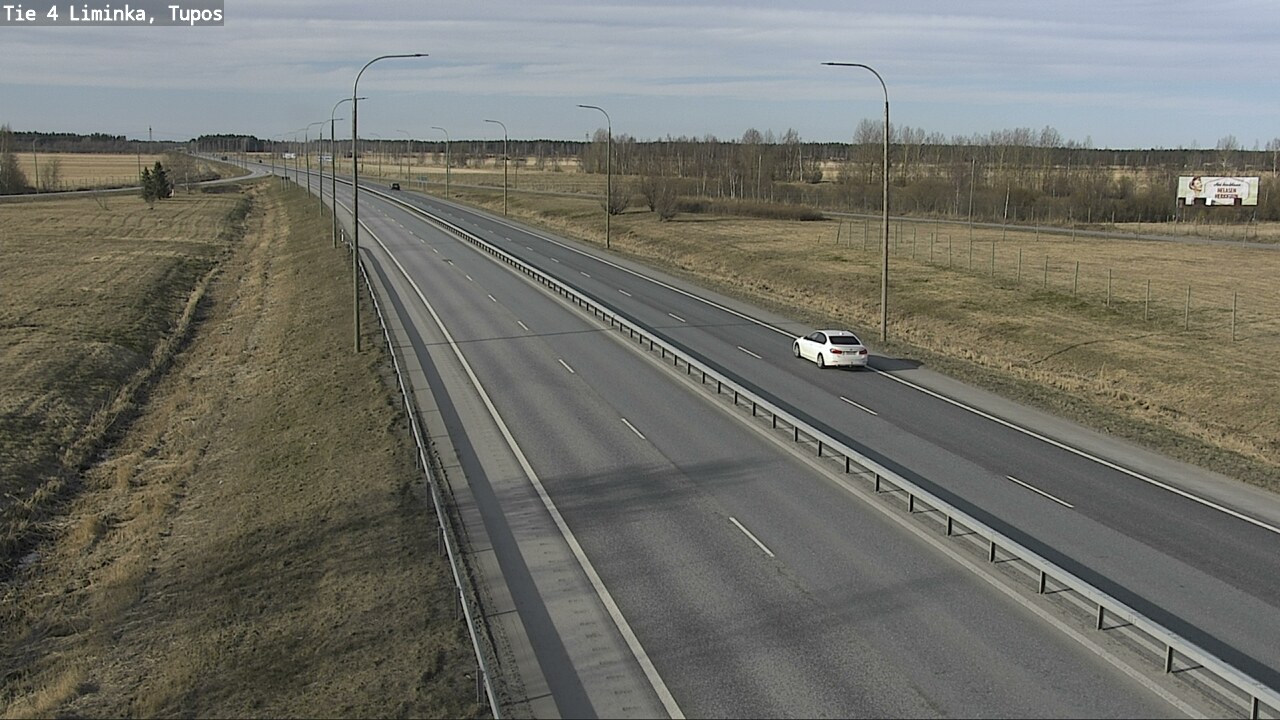 Weather Camera Image Väg 4 Limingo, Tupos, Liminka, Pohjois-Pohjanmaa