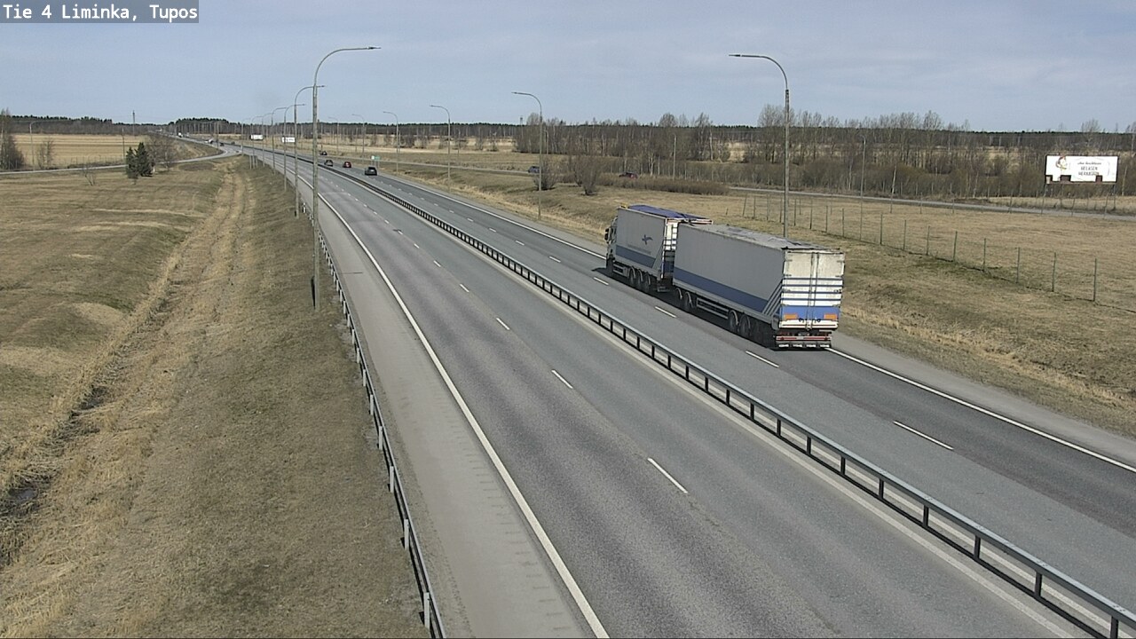 Weather Camera Image Väg 4 Limingo, Tupos, Liminka, Pohjois-Pohjanmaa