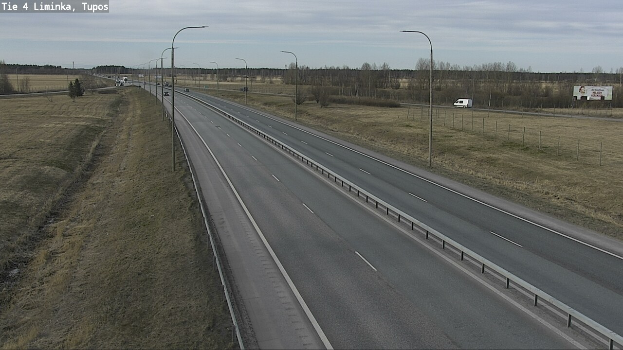 Weather Camera Image Väg 4 Limingo, Tupos, Liminka, Pohjois-Pohjanmaa