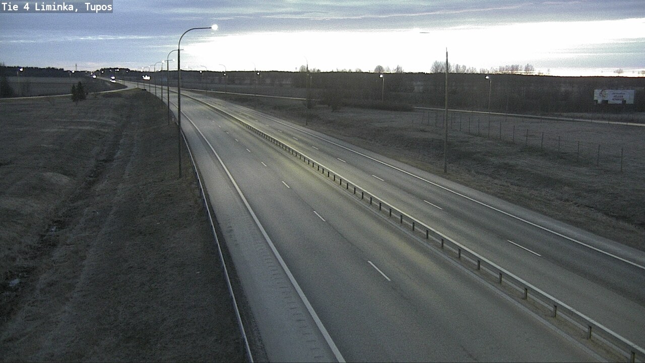 Weather Camera Image Road 4 Liminka, Tupos, Liminka, Pohjois-Pohjanmaa