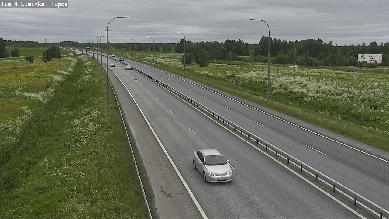 Weather Camera Image Road 4 Liminka, Tupos, Liminka, Pohjois-Pohjanmaa
