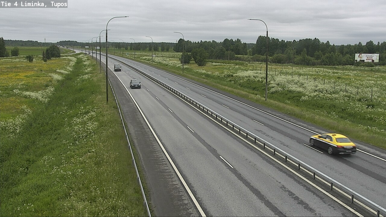 Weather Camera Image Väg 4 Limingo, Tupos, Liminka, Pohjois-Pohjanmaa