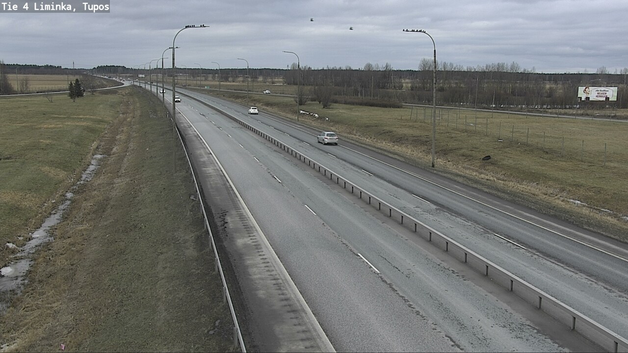 Weather Camera Image Road 4 Liminka, Tupos, Liminka, Pohjois-Pohjanmaa