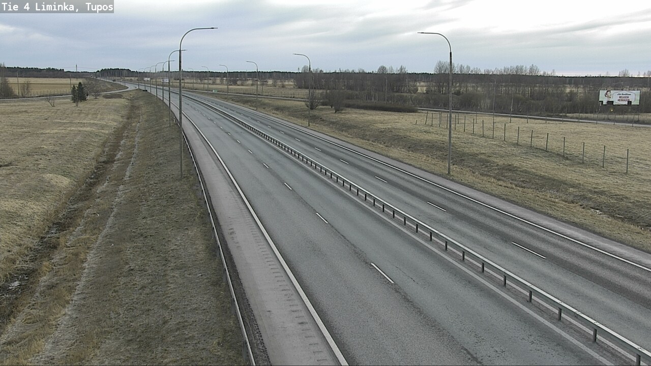 Weather Camera Image Väg 4 Limingo, Tupos, Liminka, Pohjois-Pohjanmaa
