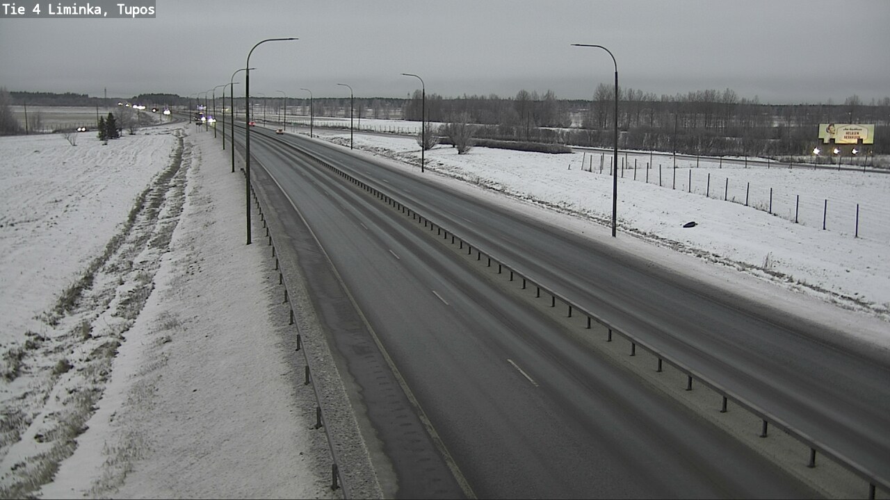 Weather Camera Image Road 4 Liminka, Tupos, Liminka, Pohjois-Pohjanmaa