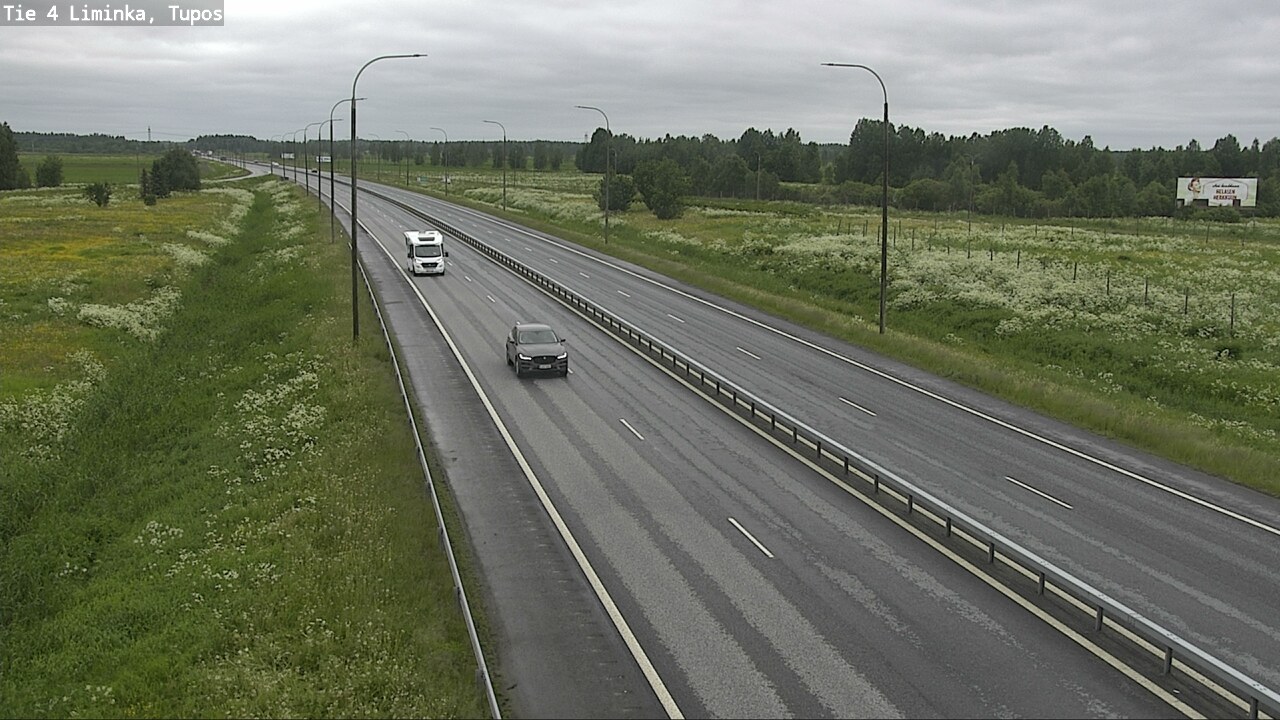 Weather Camera Image Väg 4 Limingo, Tupos, Liminka, Pohjois-Pohjanmaa