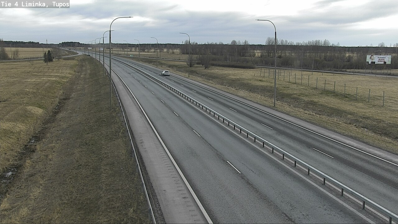 Weather Camera Image Väg 4 Limingo, Tupos, Liminka, Pohjois-Pohjanmaa