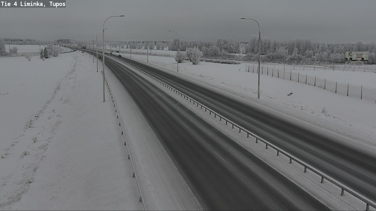 Weather Camera Image Road 4 Liminka, Tupos, Liminka, Pohjois-Pohjanmaa