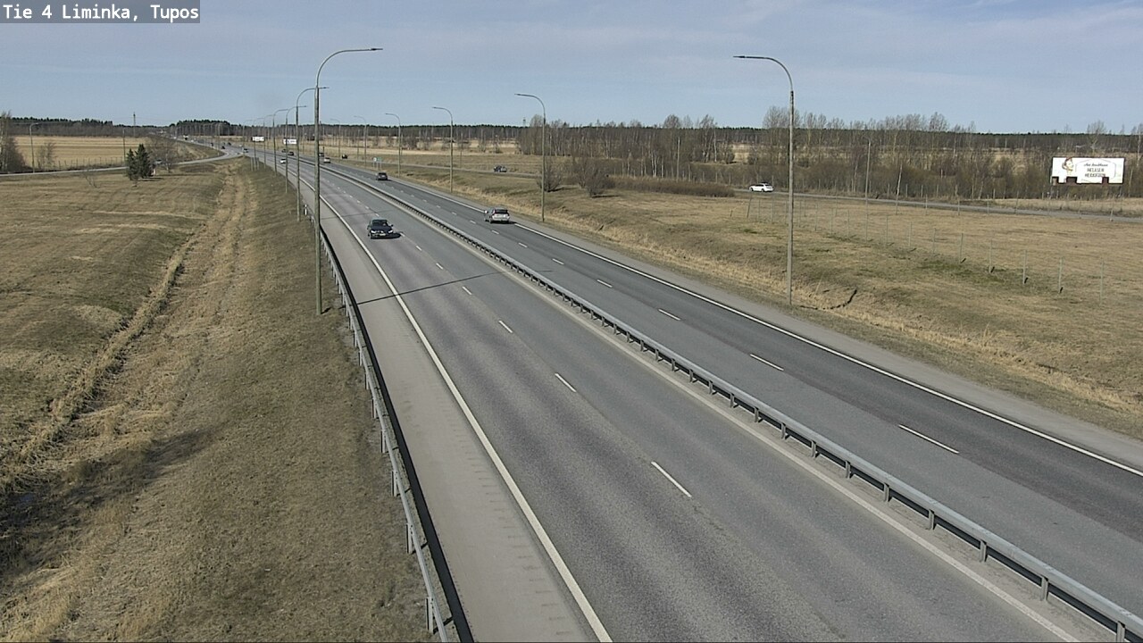 Weather Camera Image Väg 4 Limingo, Tupos, Liminka, Pohjois-Pohjanmaa