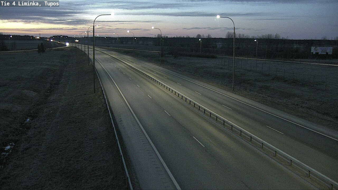Weather Camera Image Väg 4 Limingo, Tupos, Liminka, Pohjois-Pohjanmaa