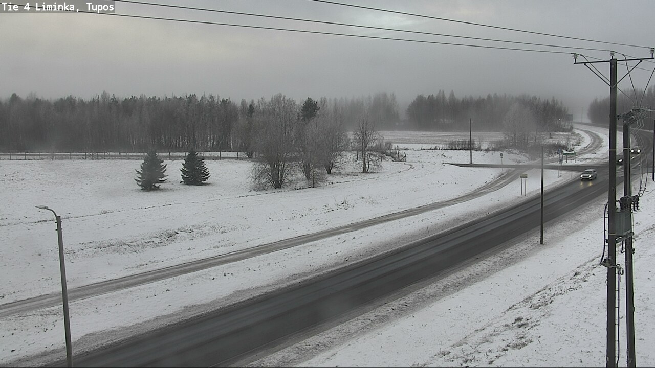 Weather Camera Image Road 4 Liminka, Tupos, Liminka, Pohjois-Pohjanmaa