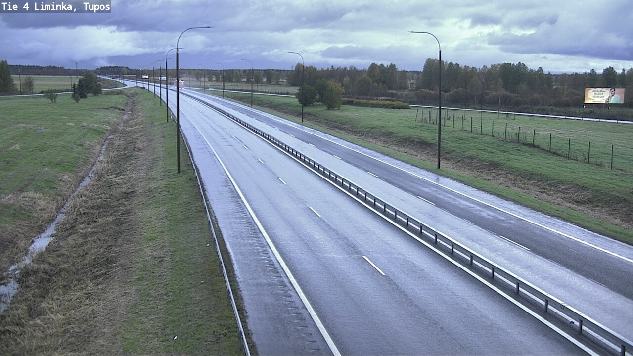 Weather Camera Image Väg 4 Limingo, Tupos, Liminka, Pohjois-Pohjanmaa