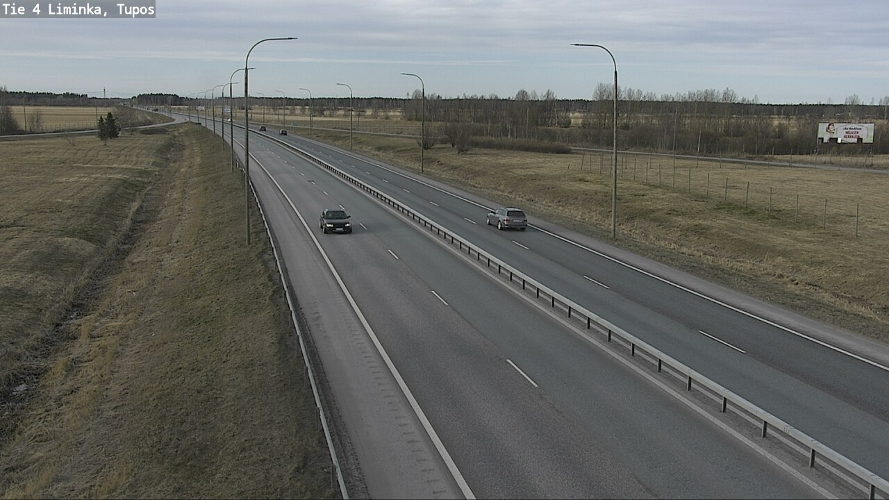 Weather Camera Image Väg 4 Limingo, Tupos, Liminka, Pohjois-Pohjanmaa