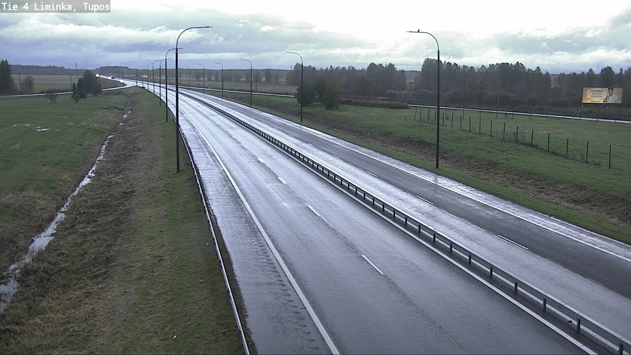 Weather Camera Image Väg 4 Limingo, Tupos, Liminka, Pohjois-Pohjanmaa