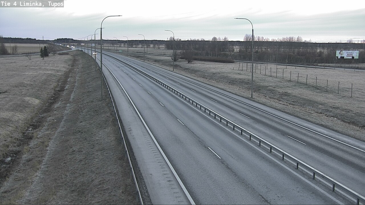 Weather Camera Image Väg 4 Limingo, Tupos, Liminka, Pohjois-Pohjanmaa